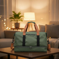 FITVOYAGE – Bolsa deportiva con compartimento para zapatos y compartimento para ropa húmeda