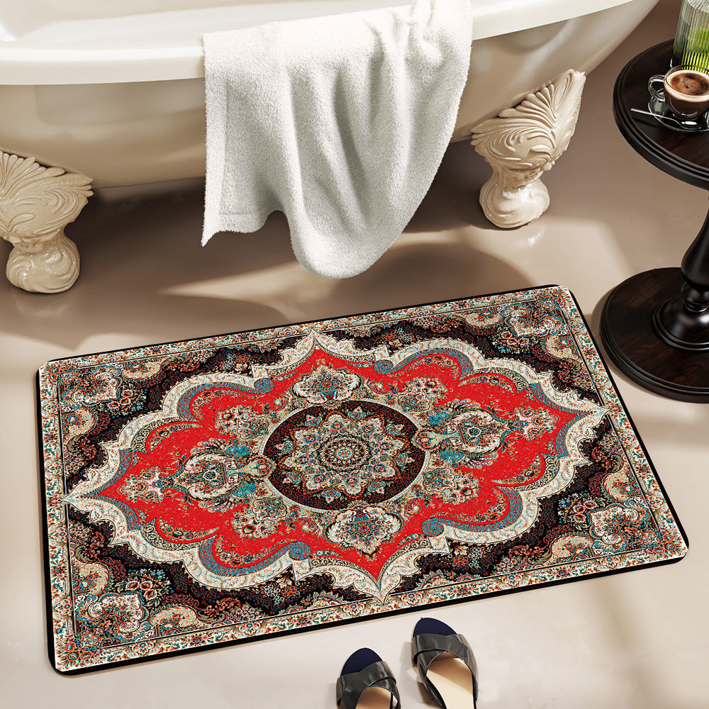 Floral Bathroom Mat