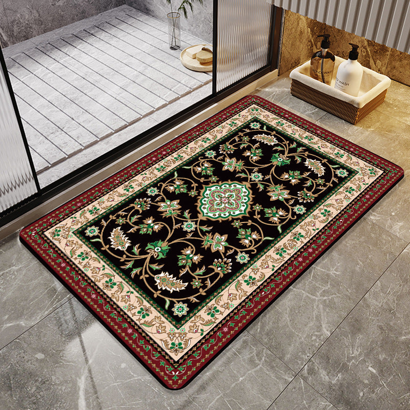 Floral Bathroom Mat
