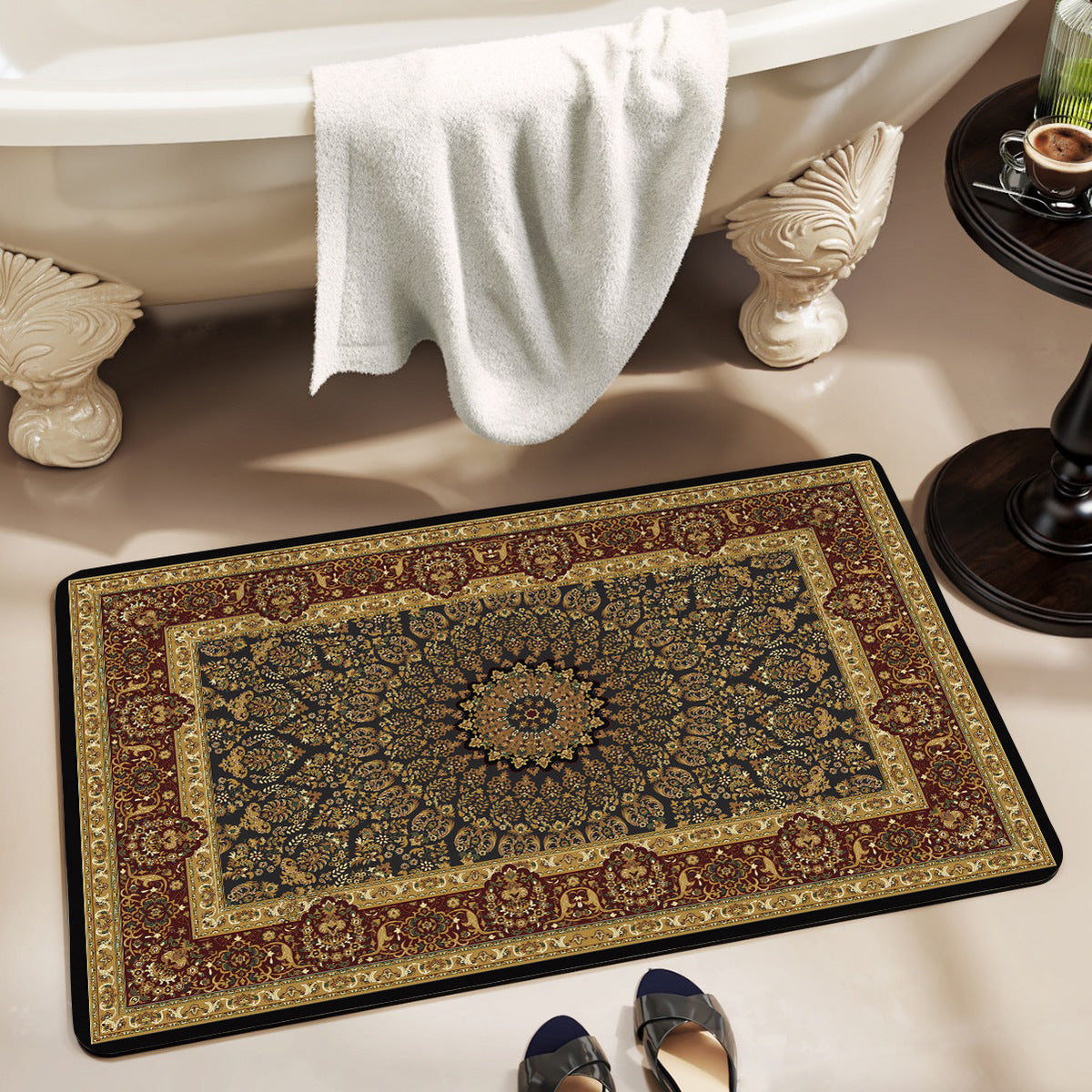 Floral Bathroom Mat