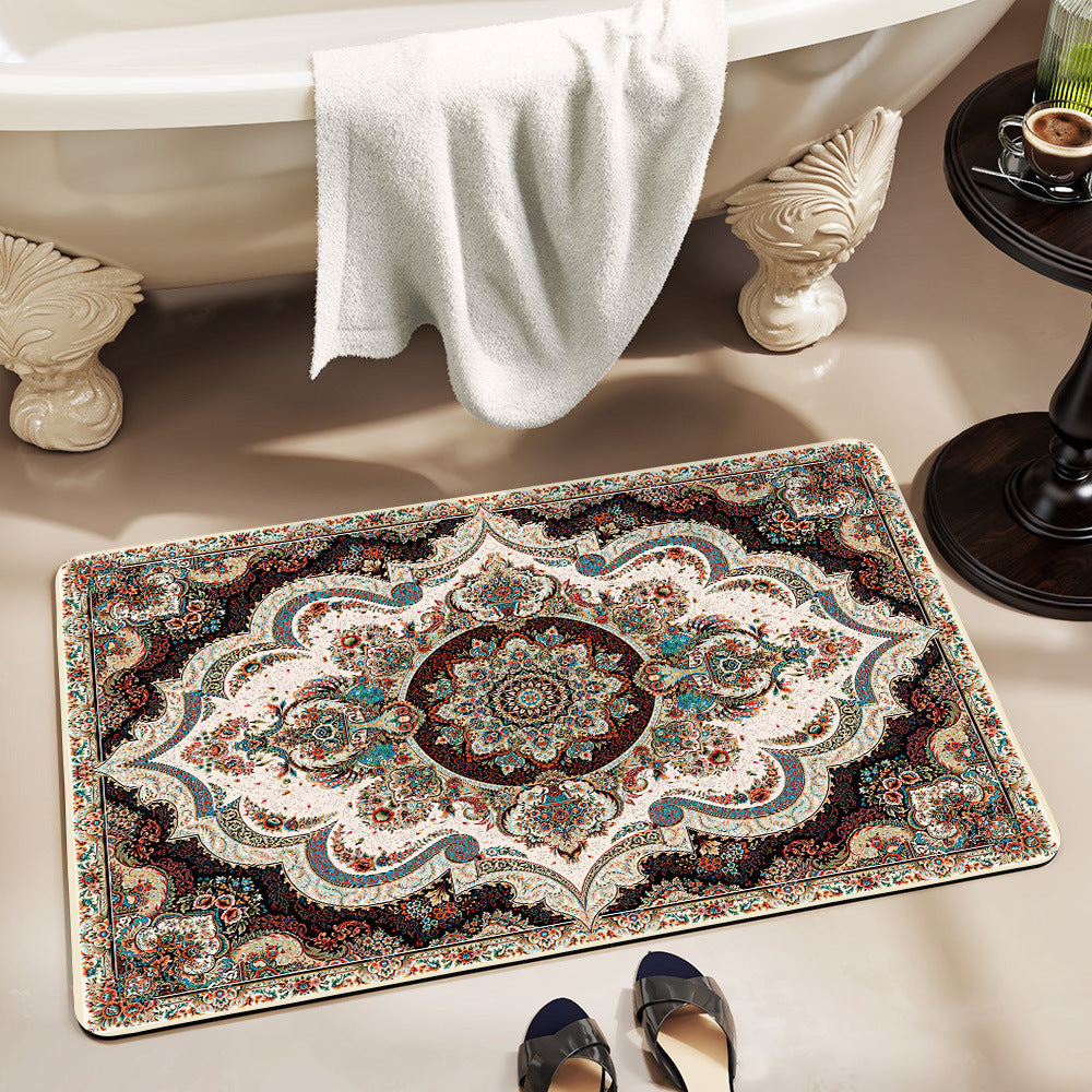 Floral Bathroom Mat