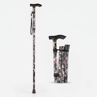 Floral Folding Walking Stick