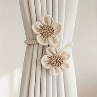 Floral Rope Curtain Holdbacks | 2 Pc Set