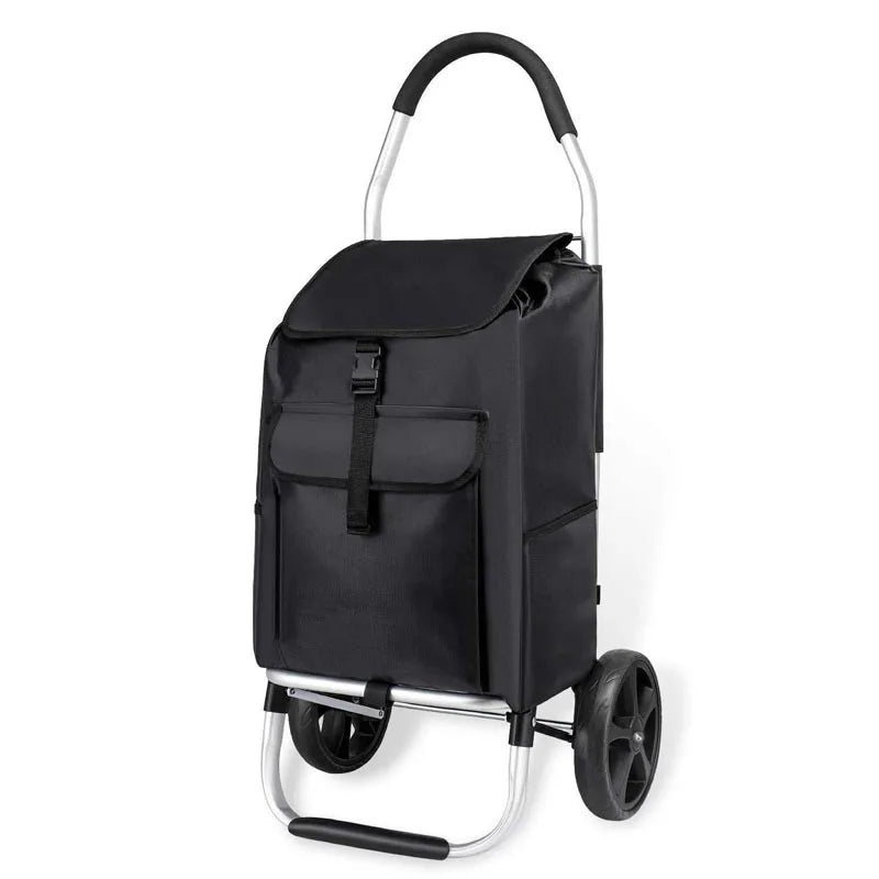 Caddie de courses pliable en aluminium