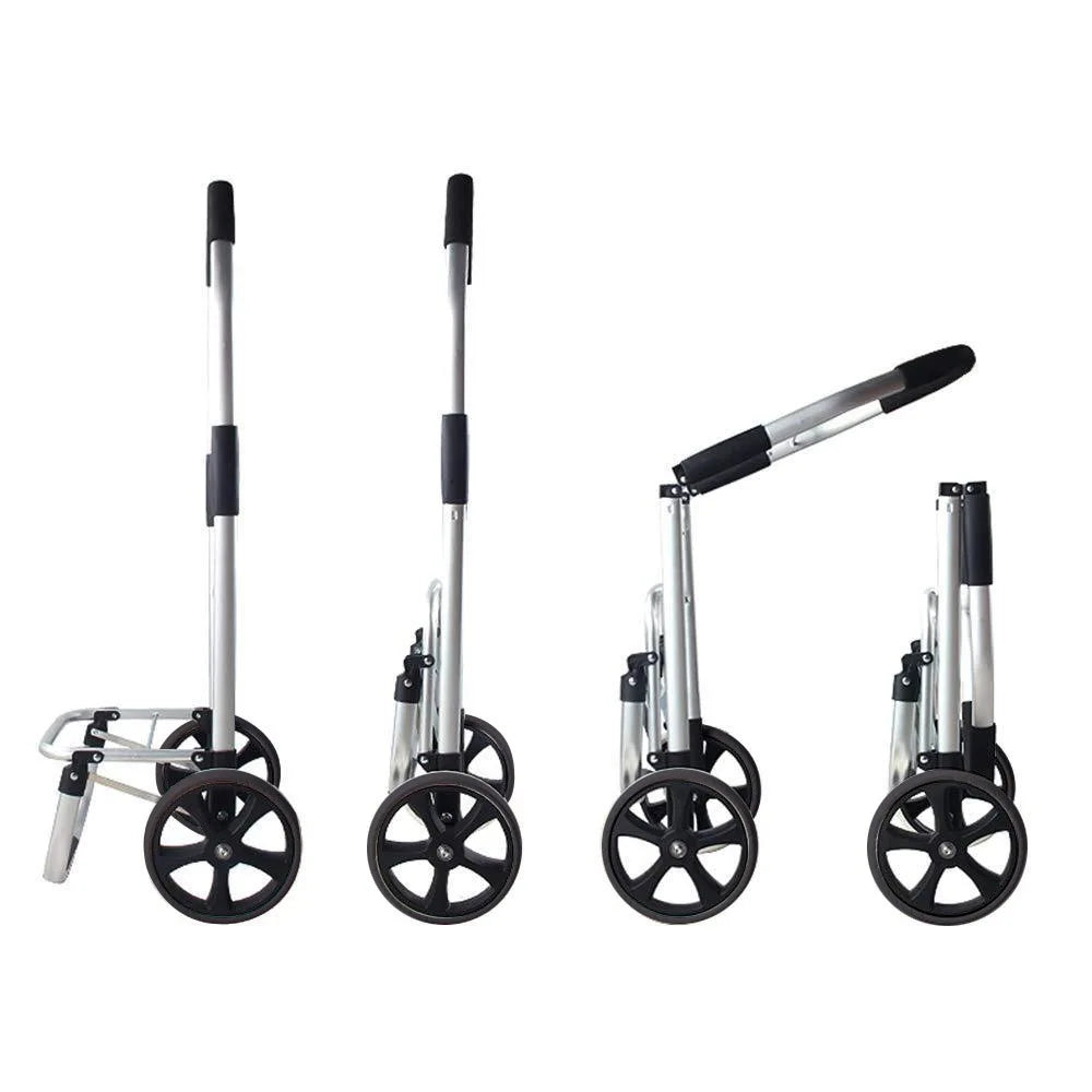 Caddie de courses pliable en aluminium