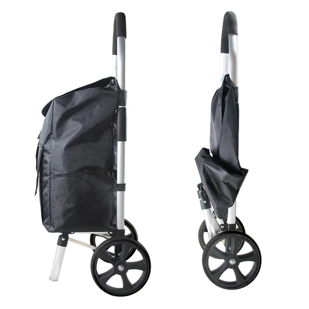 Caddie de courses pliable en aluminium