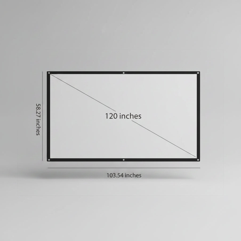 Écran de projection portable pliable