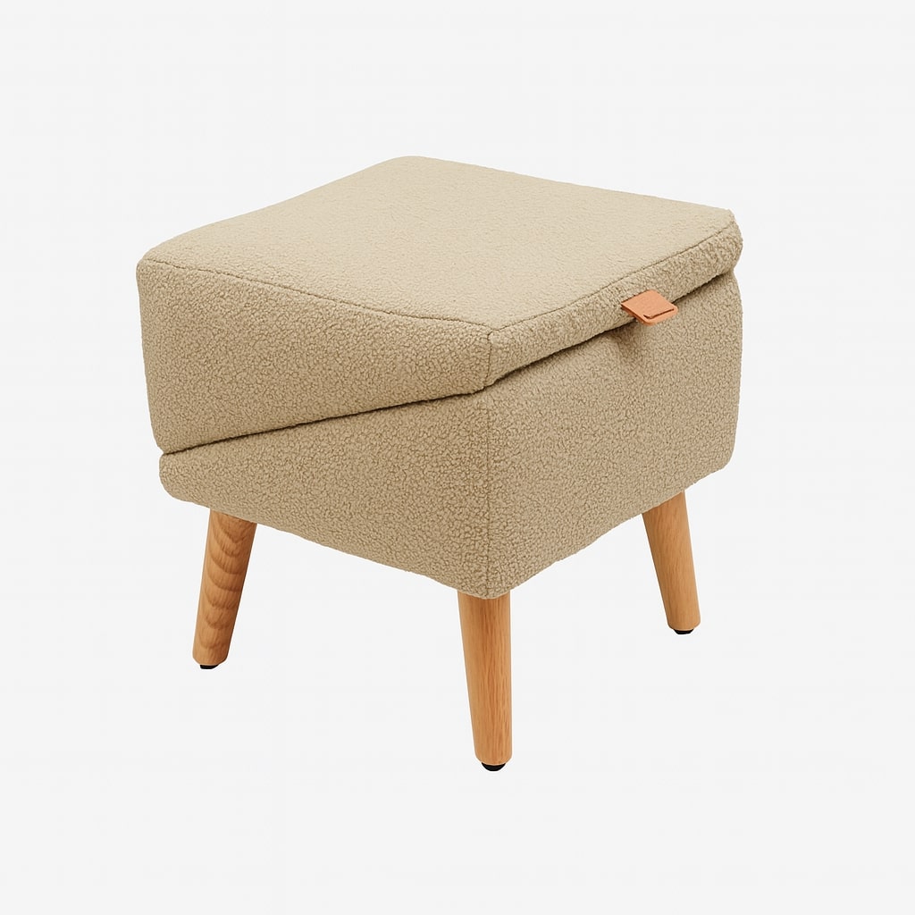 Folding Foam Pet Steps and Ottoman Stool for Beds and Sofas