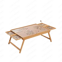 Folding Wooden Puzzle Table with Four Storage Drawers for Puzzles Up to 1500 Pieces