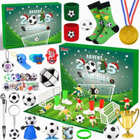 Football-Themed Advent Calendar for Kids with 24 Football Accessories and Surprises