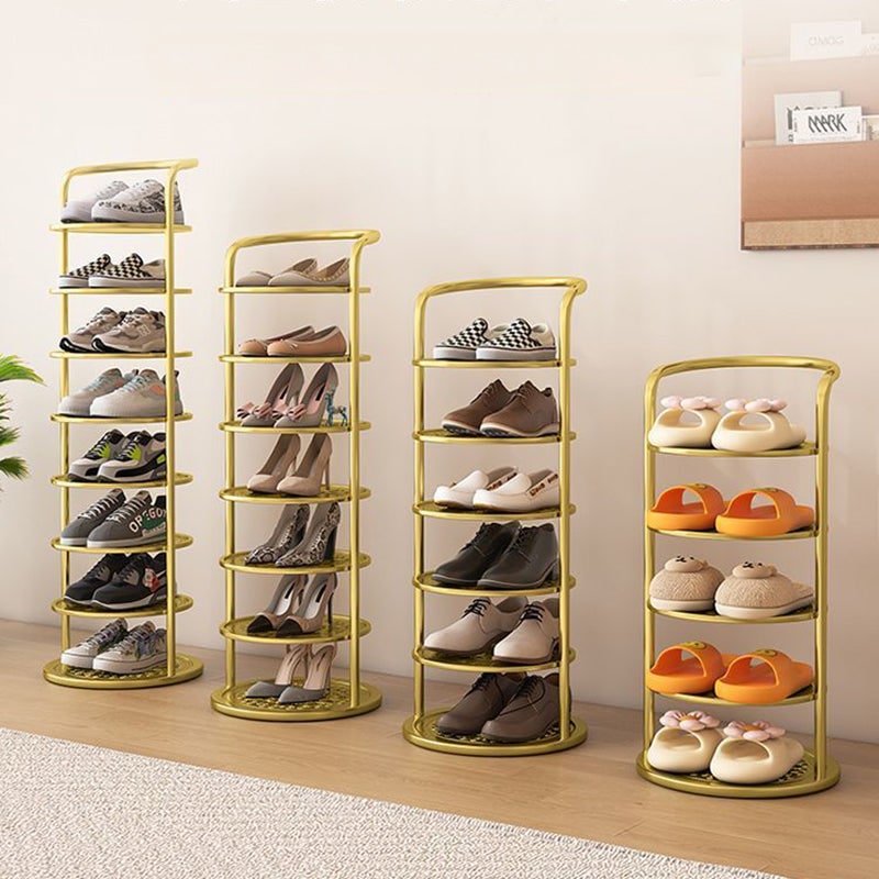 Meuble à chaussures vertical autoportant avec structure métallique