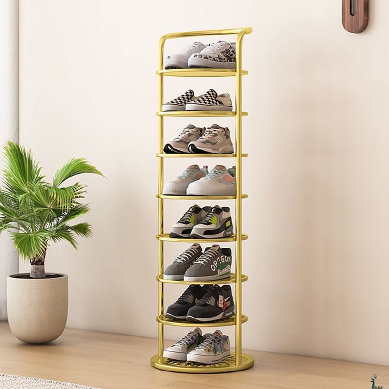 Meuble à chaussures vertical autoportant avec structure métallique