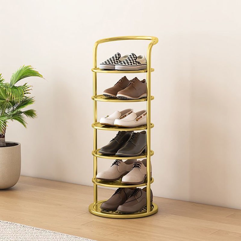 Meuble à chaussures vertical autoportant avec structure métallique