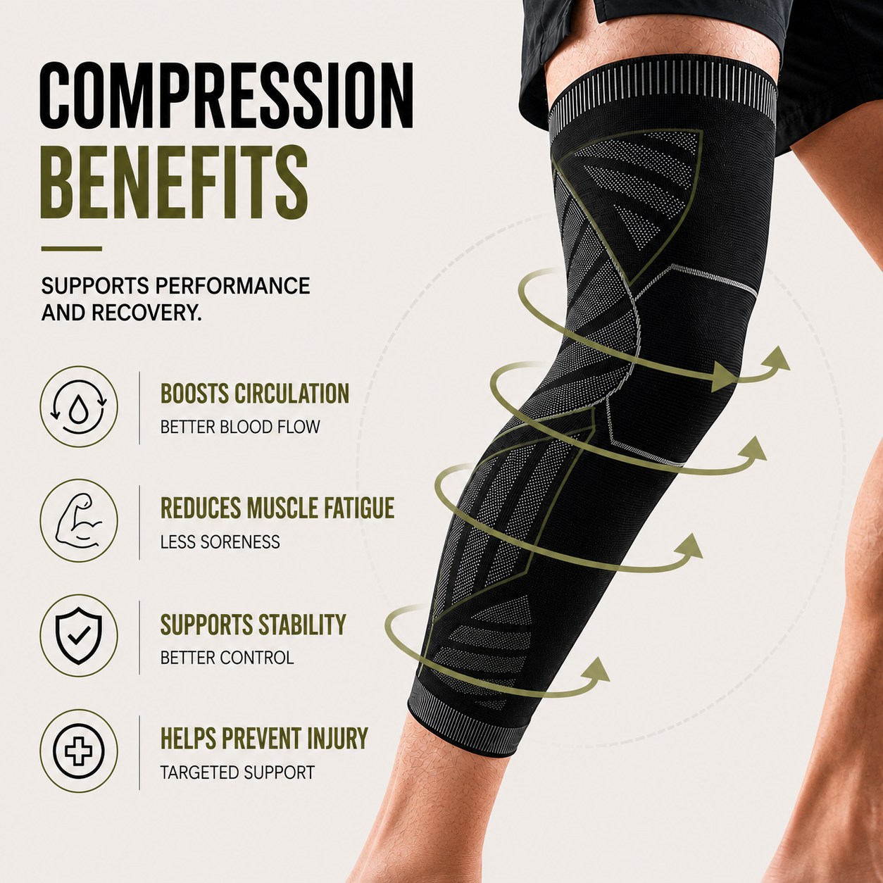 Full Leg Compression Sleeve