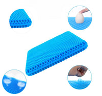 Coussin de siège en gel pour soulagement du dos et des hanches