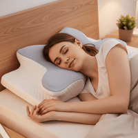 ALMOHADA GESUNDPUR - Almohada ortopédica de espuma viscoelástica para aliviar dolor de cuello y hombros