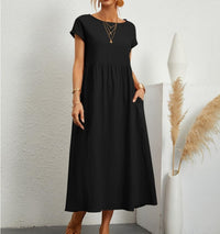 Vestido midi casual sin esfuerzo para mujer