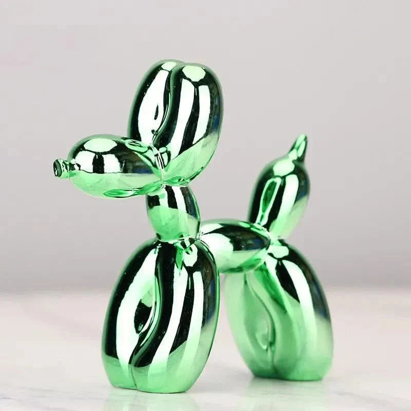 Glossy Resin Balloon Dog Sculpture – Modern Living Room Décor