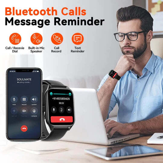 GlucoSense Smartwatch Noninvasive Glucose Monitoring Real Time Health Tracking