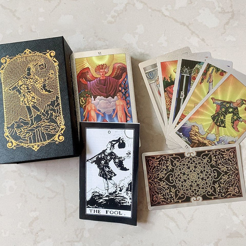 Gold Tarot Cards for All Levels - PVC and Elegant Packaging