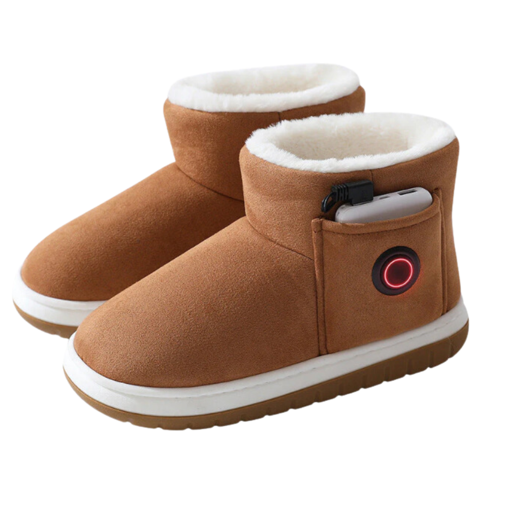 Bottes d’hiver chauffantes au graphène avec température réglable et batterie rechargeable