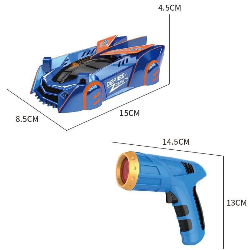 GRAVITYRACER – Laser-controlled wall-climbing RC car for kids