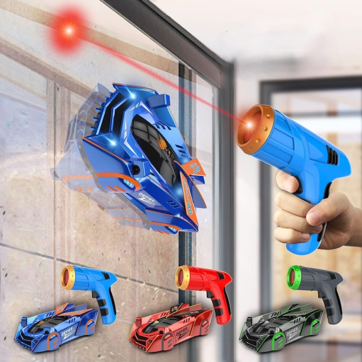 GRAVITYRACER – Laser-controlled wall-climbing RC car for kids