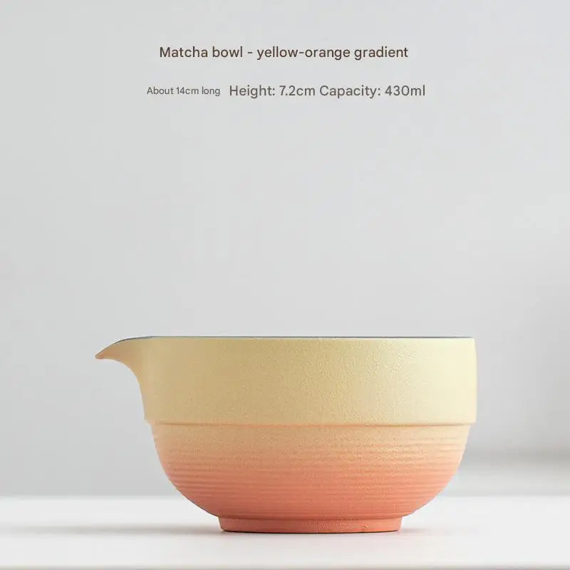 Handcrafted Japanese Ceramic Matcha Bowl - Green