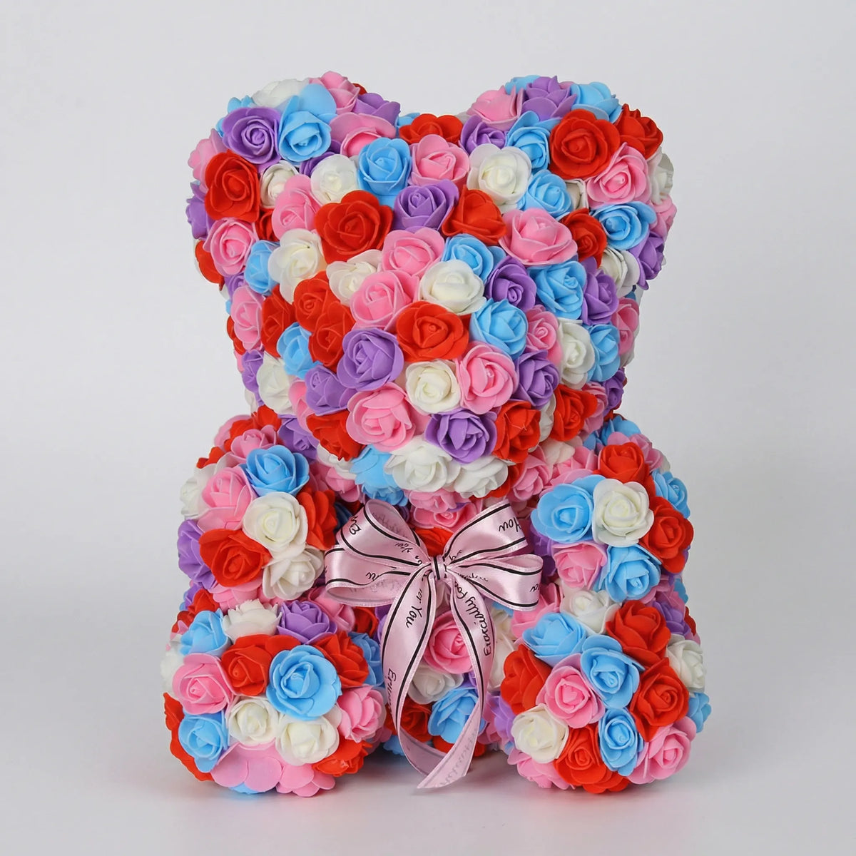 Handmade Artificial Rose Bear