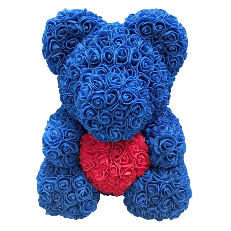 Handmade Romantic Rose Teddy Bear Decoration