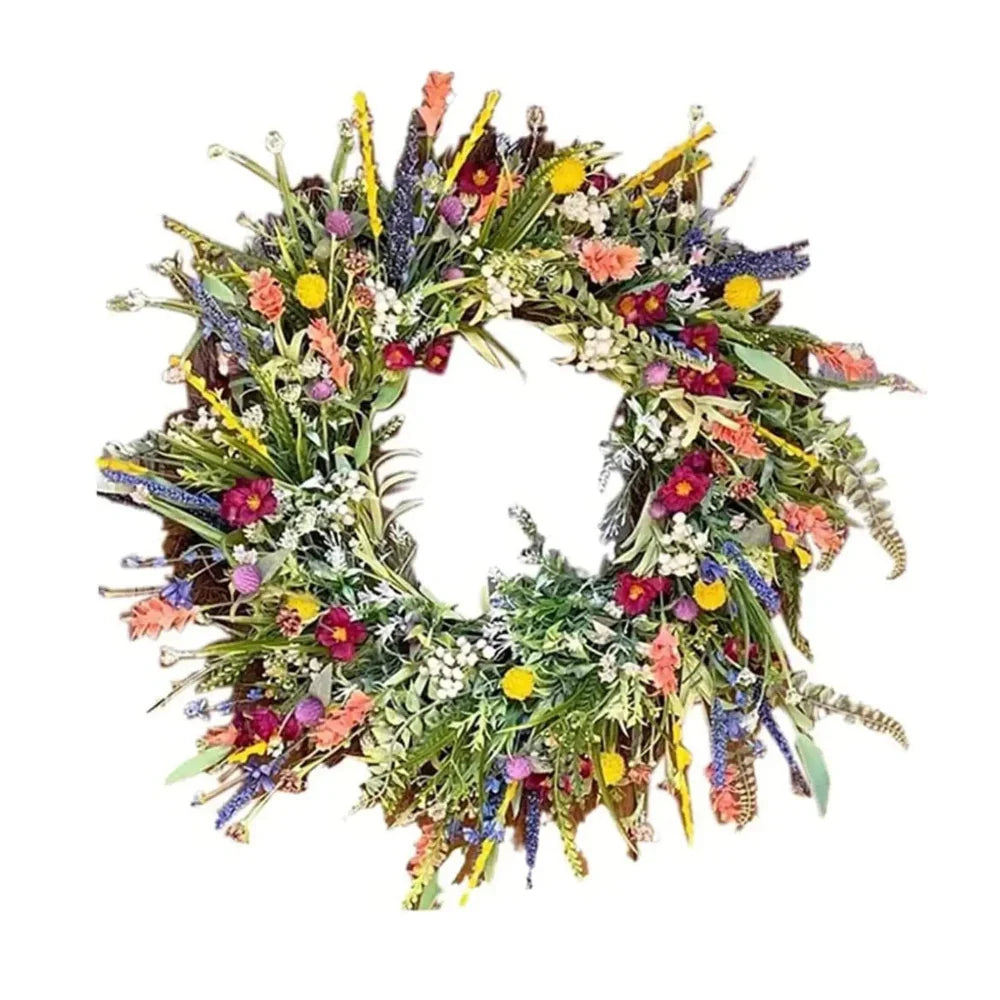Couronne de porte vibrante faite à la main