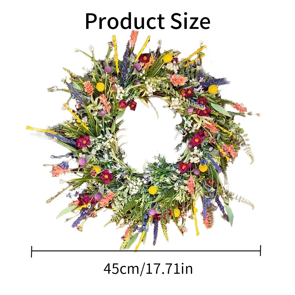 Couronne de porte vibrante faite à la main