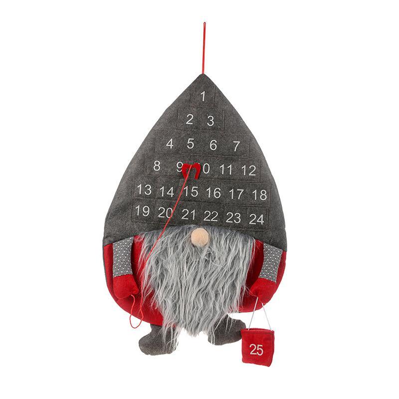 Calendrier de l’Avent suspendu avec compte à rebours du Père Noël