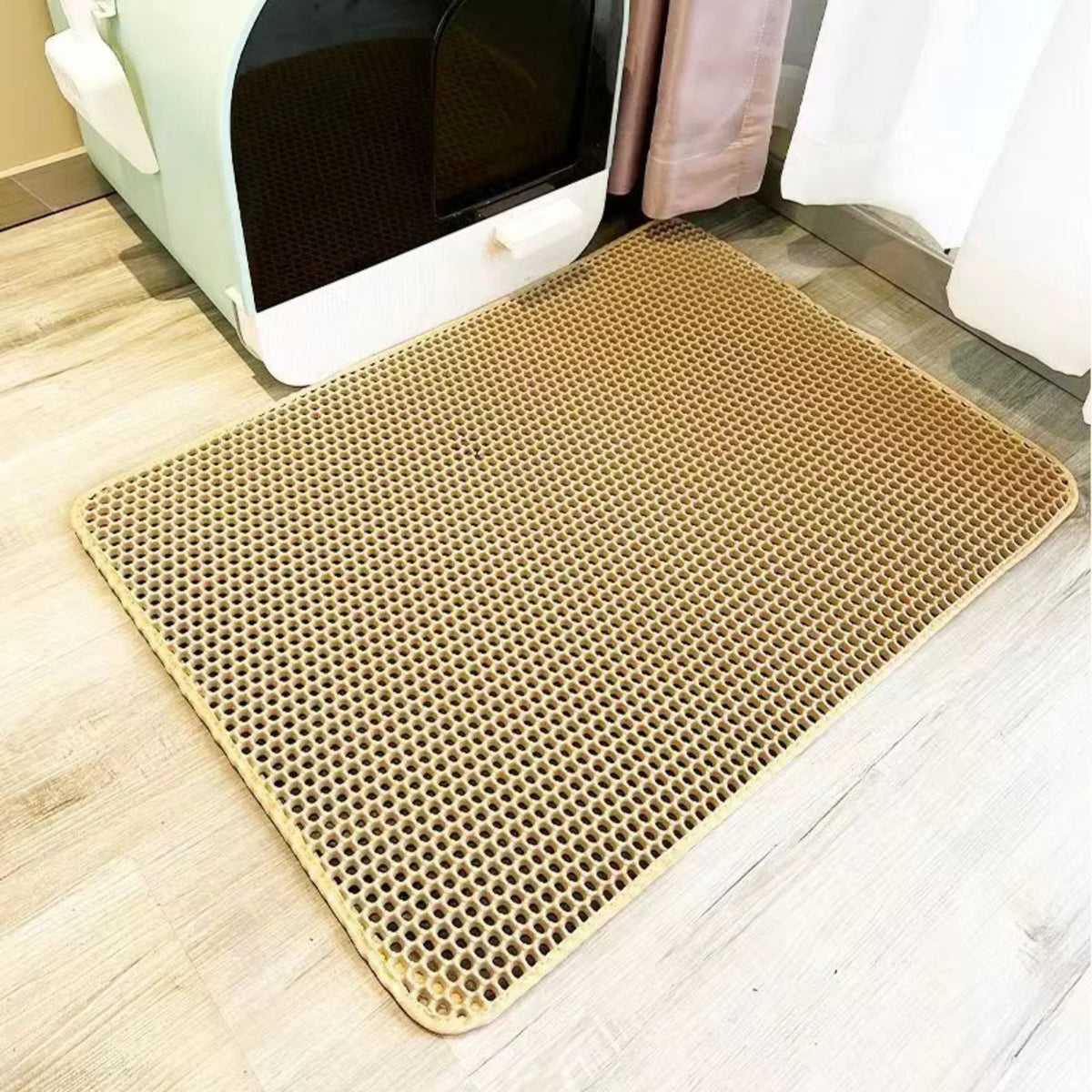 Heavy-Duty Dual-Layer Waterproof Pet Litter Mat Floor Protector