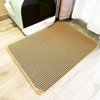 Heavy-Duty Dual-Layer Waterproof Pet Litter Mat Floor Protector
