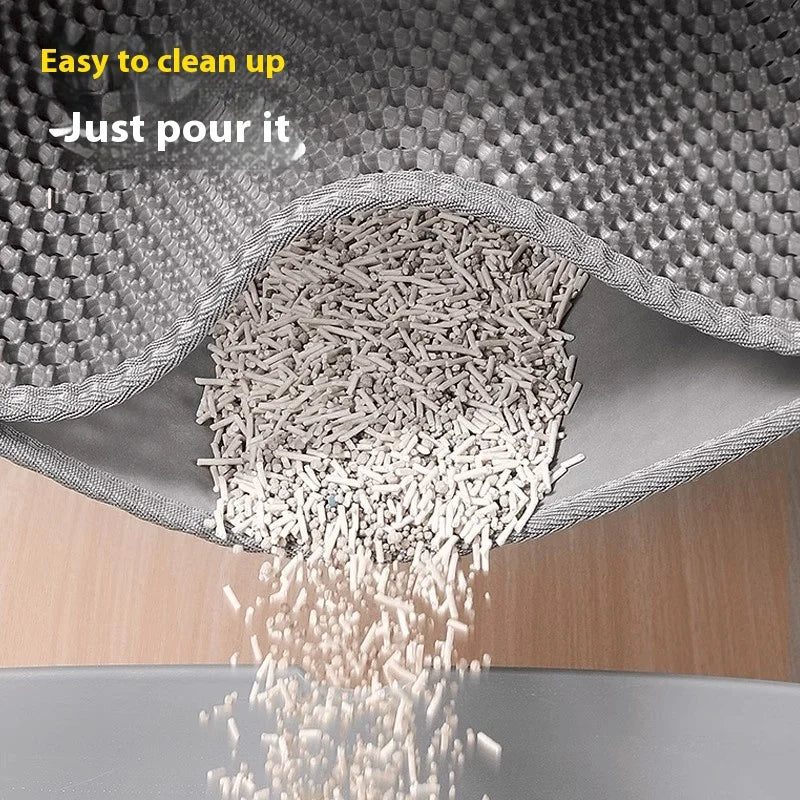 Heavy-Duty Dual-Layer Waterproof Pet Litter Mat Floor Protector