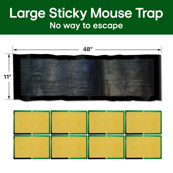 Heavy-Duty Rat Glue Trap | Extra-Strong Adhesive Formula | Odorless