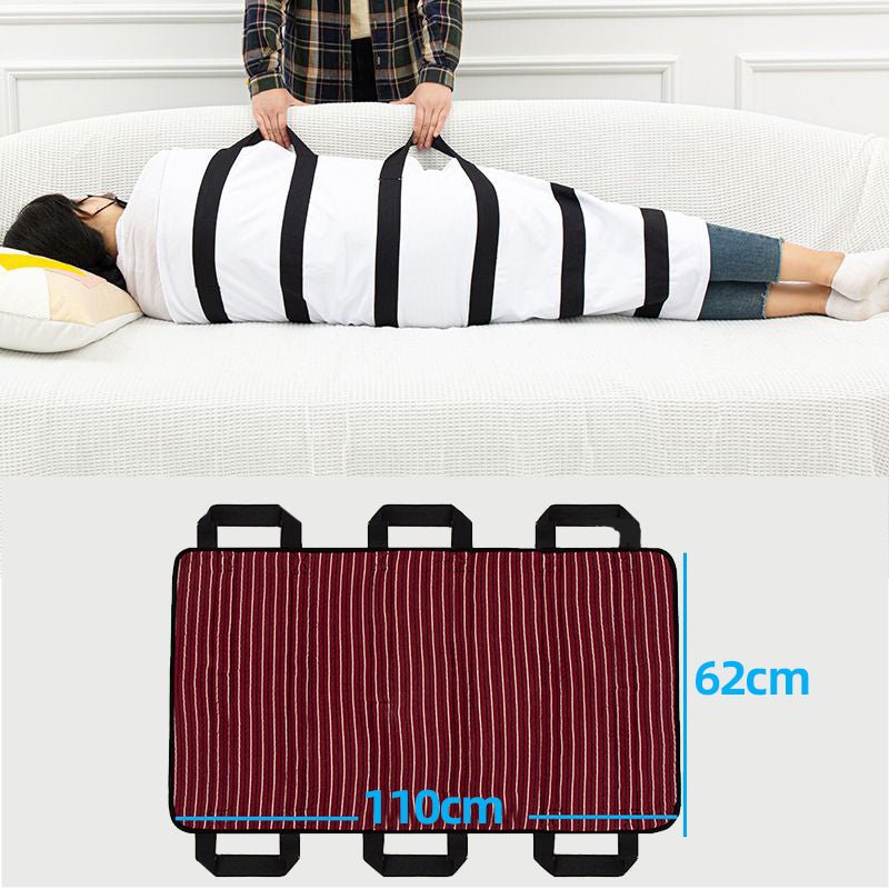 Heavy-Duty Transfer Bed Pad with 6 Handles