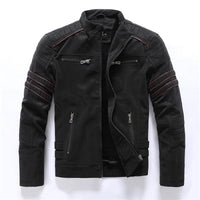 Chaqueta de Motociclista de Alta Calidad con Cuello Alto