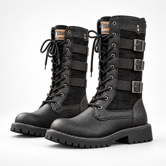 High-Top Motorcycle Boots