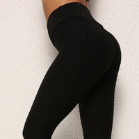 High-Waist Textured Compression Leggings