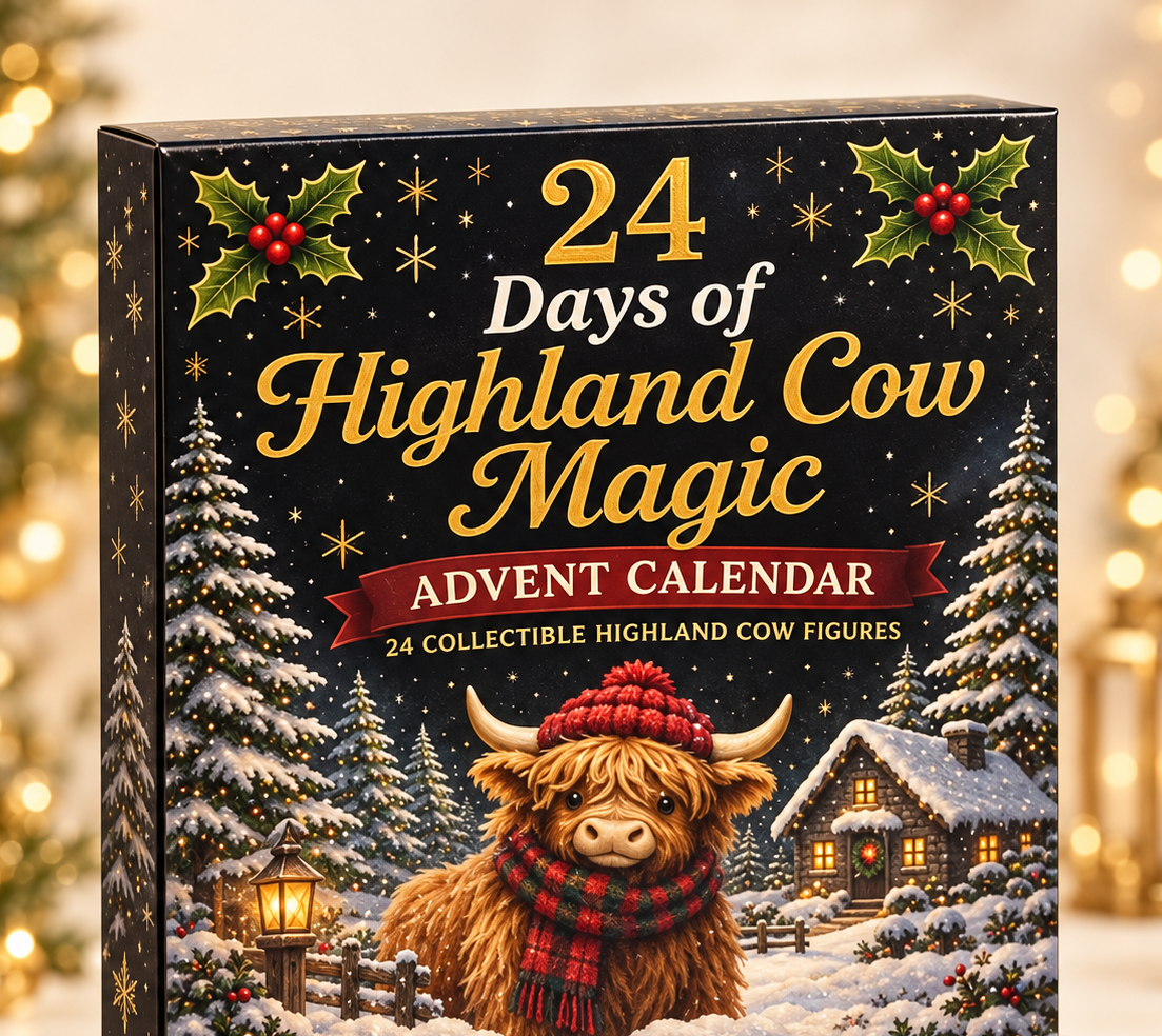 Highland Cow Christmas Countdown Advent Calendar