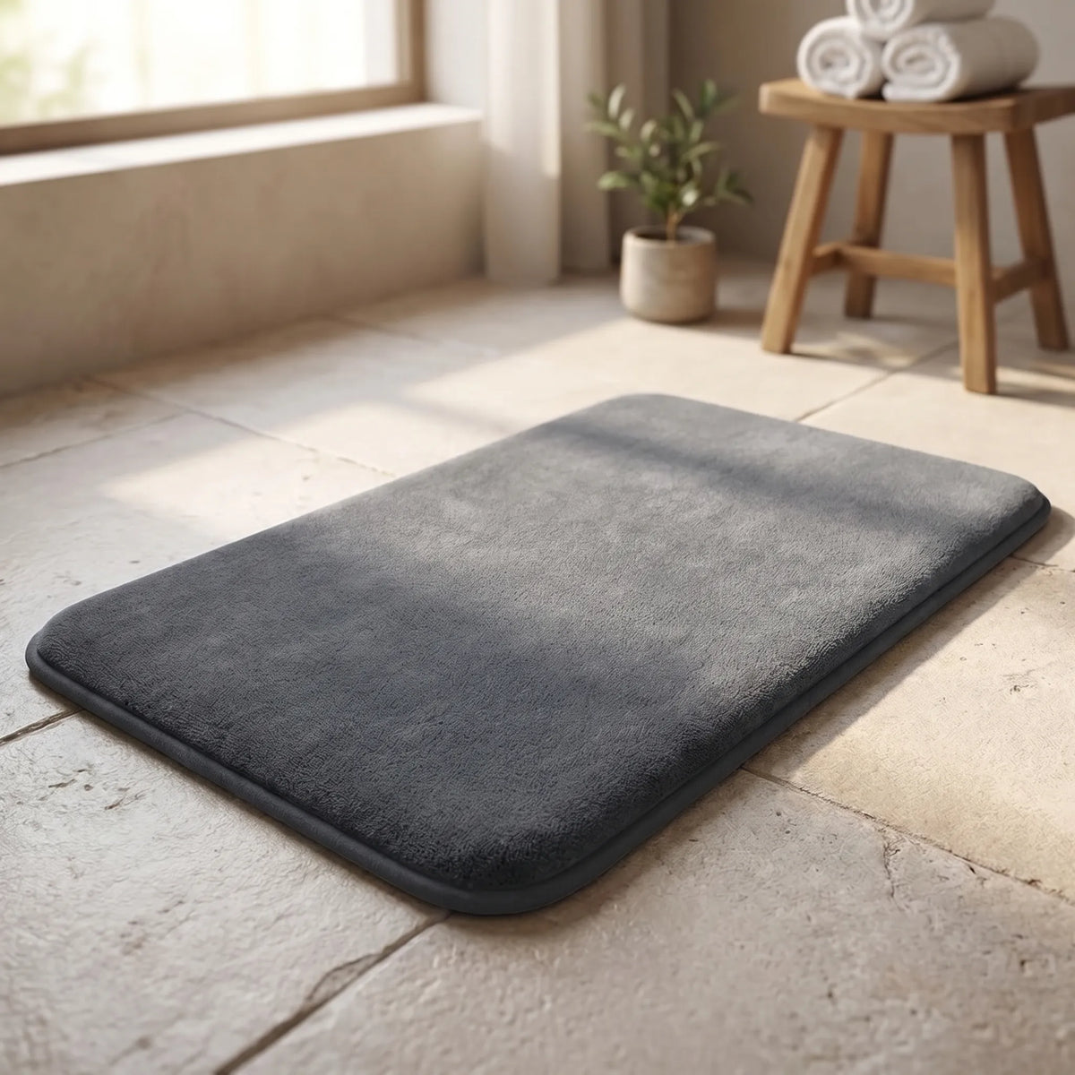 Highly Absorbent Non-Slip Bath Mat