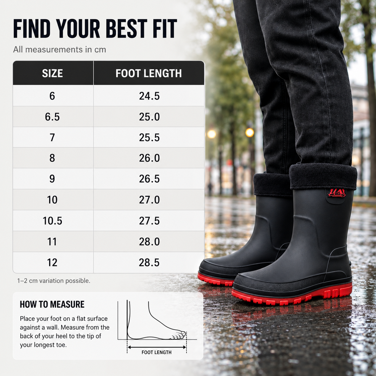 Insulated Rain Boots
