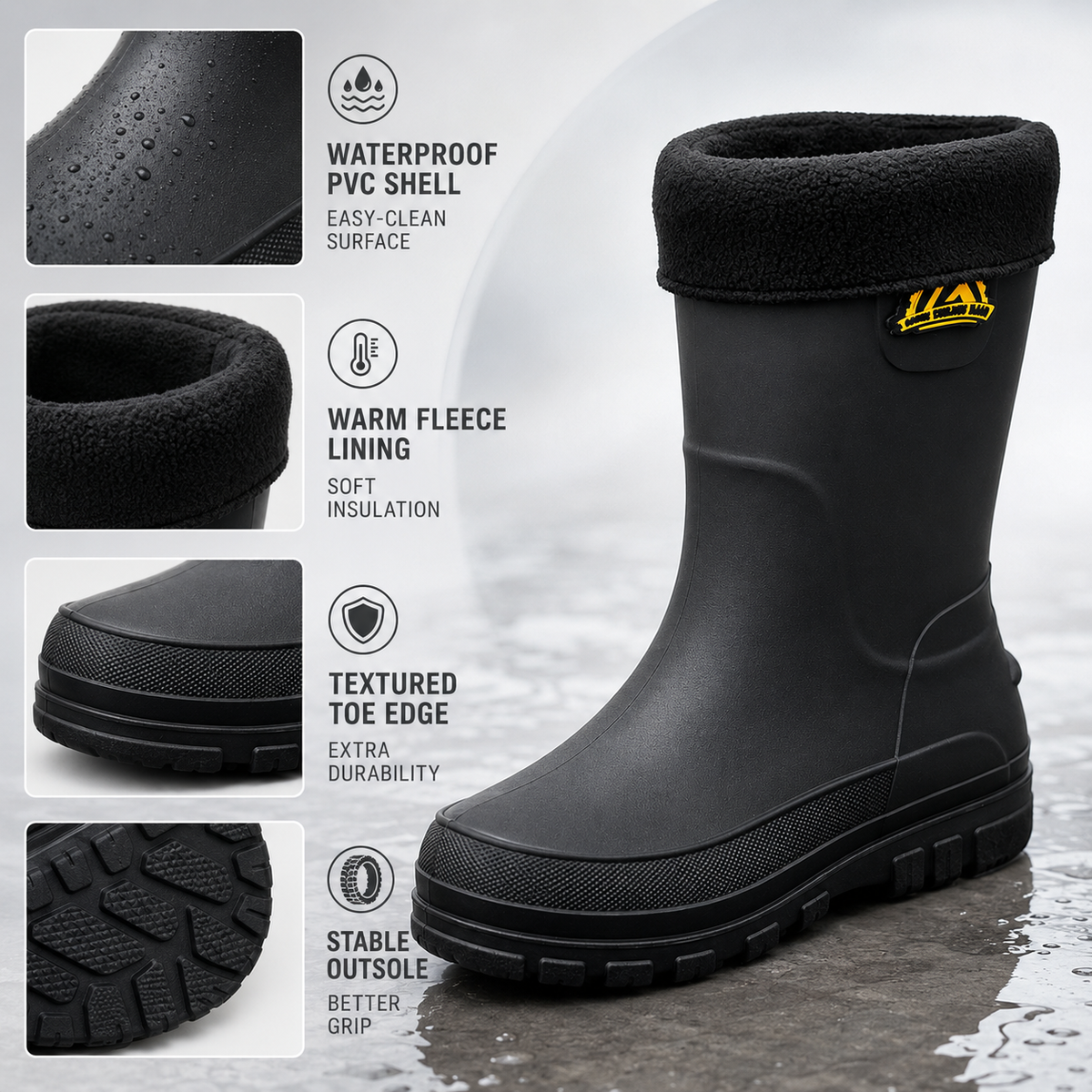 Insulated Rain Boots
