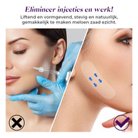 Cinta instantánea para lifting facial y mandíbula en forma de V