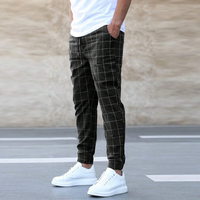Jaxon - Pantalon à carreaux extensible avec poches
