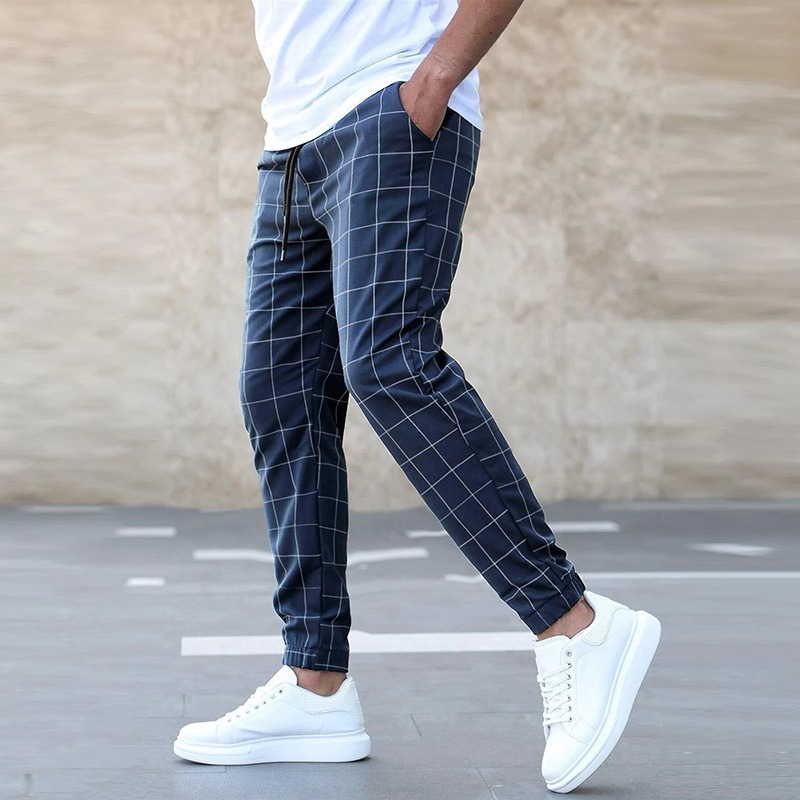 Jaxon - Pantalon à carreaux extensible avec poches