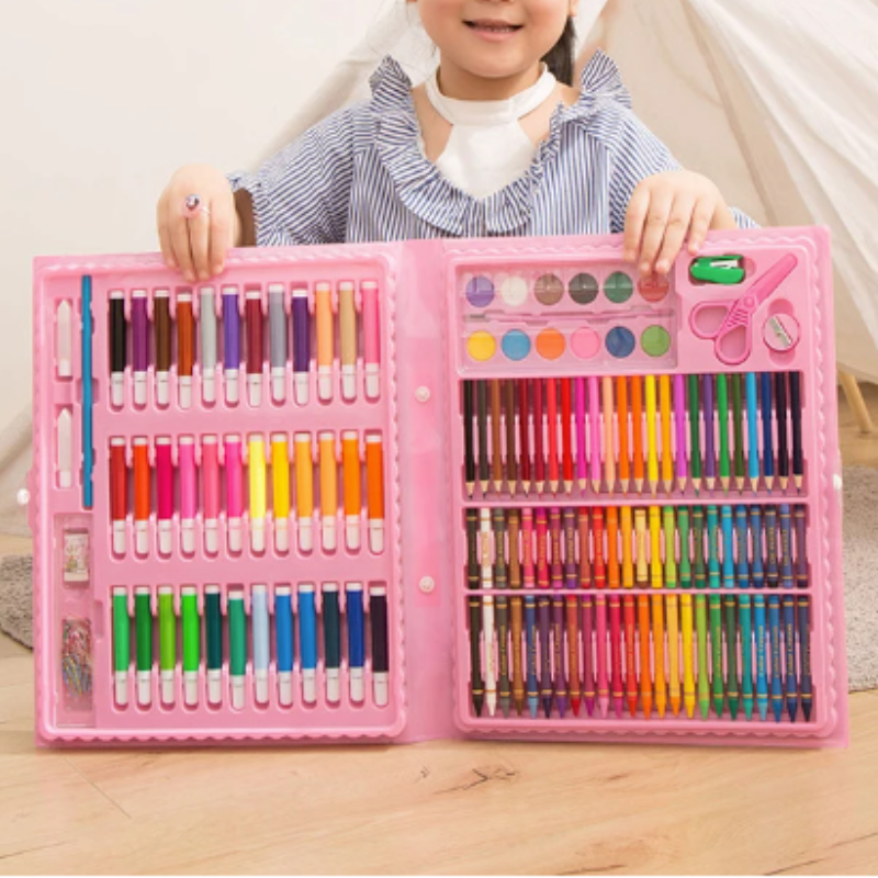 Coffret d’art deluxe pour enfants avec chevalet