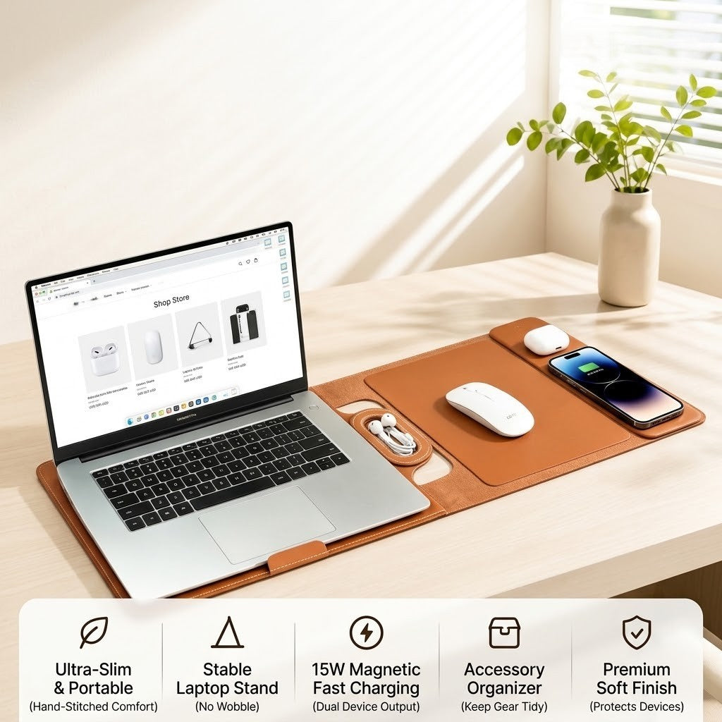 Housse et support pour ordinateur portable